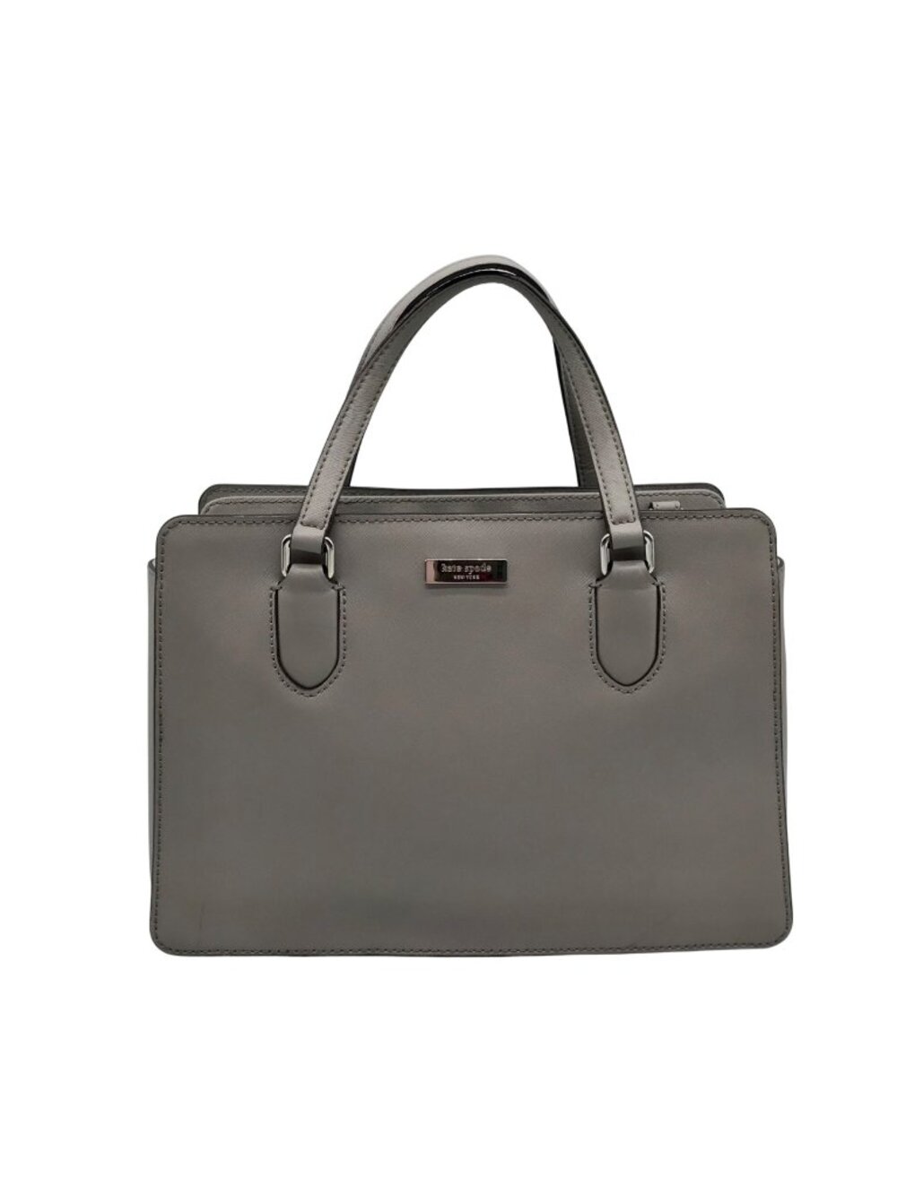 Kate Spade Gray Saffiano Leather Laurel Way Reese Satchel Bag
